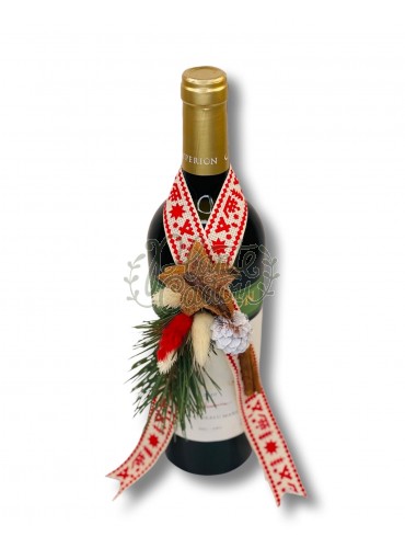 Decoratiune pentru sticla de vin 