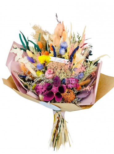 Buchet mare cu flori prezervate 1