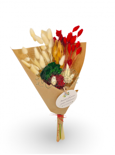 Buchet mic cu flori prezervate 