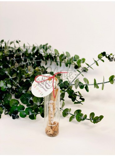 Martisor sticluta cu seminte de flori