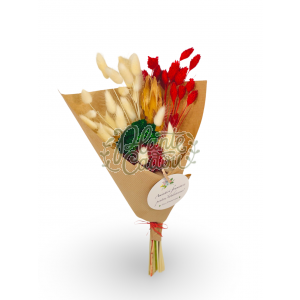 Buchet mic cu flori prezervate 