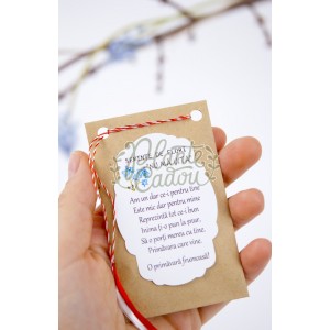 Martisor plic cu seminte de flori
