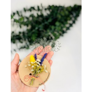 Martisor brosa flori prezervate 
